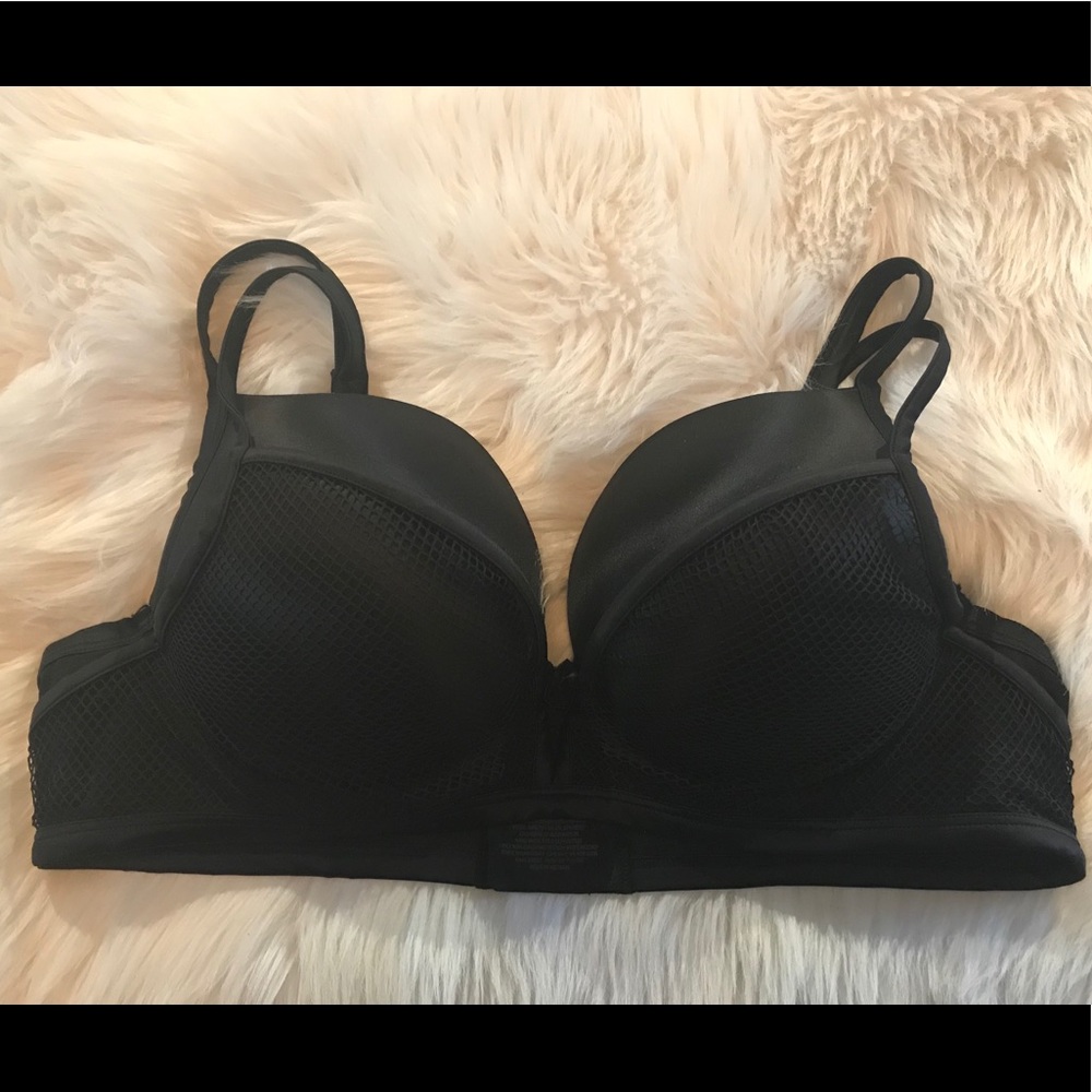 Torrid black bra w/ mesh detail 42D